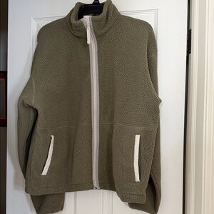 Columbia Olive Fleece Jacket